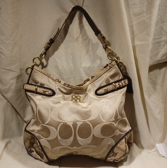 Coach Handbags - Coach sateen hobo